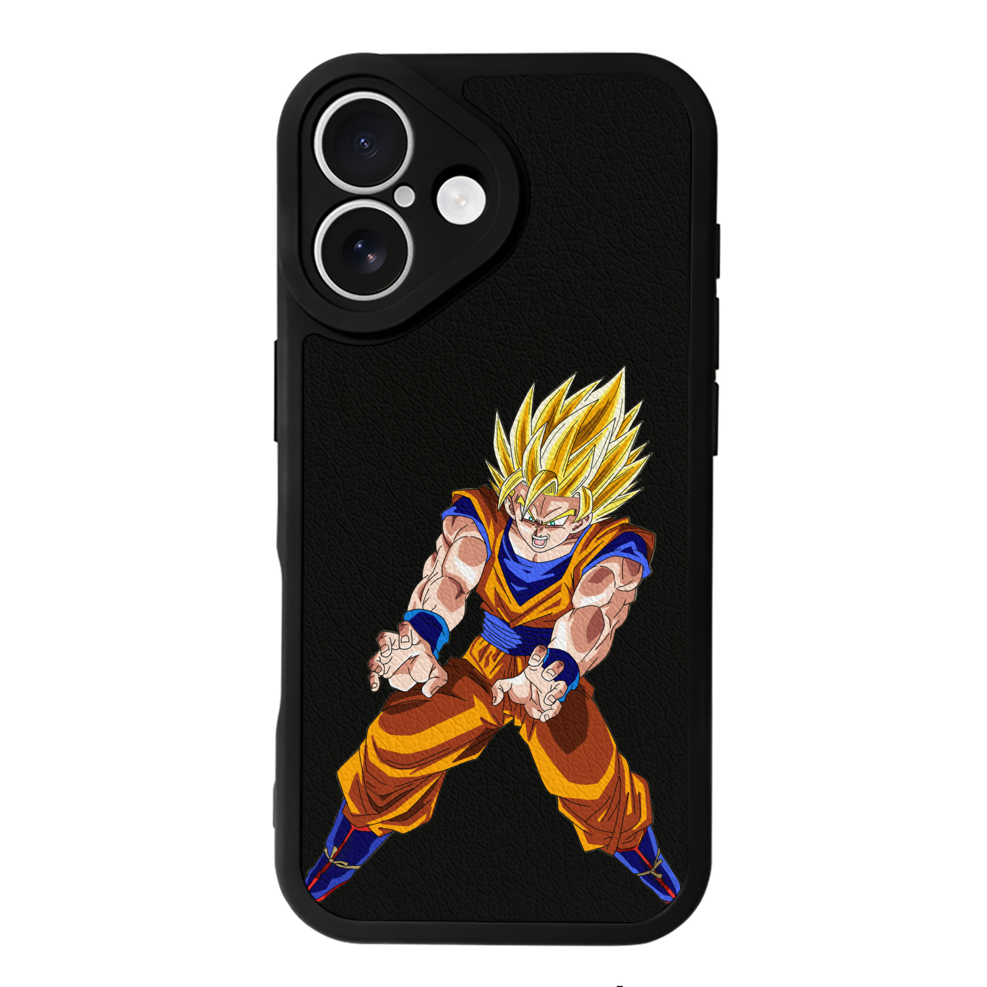 （画像用） ドラゴンボール 孫悟空（そん ごくう）Son Goku カカロット DRAGON BALL Kakarotto 【iPhone 16シリーズ対応】シリコンスマホケース（レザー調） 材質：シリコン